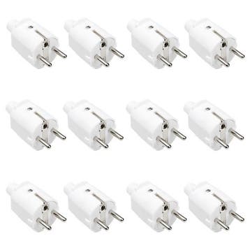 Schuko stekker | Q-link | 12 stuks, Doe-het-zelf en Verbouw, Verzenden, Nieuw