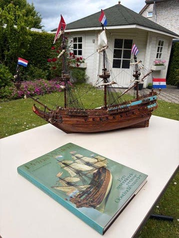 Kolderstok 1:64 - Modelschip (2) - Prins Willem scheepsmodel, Nieuw