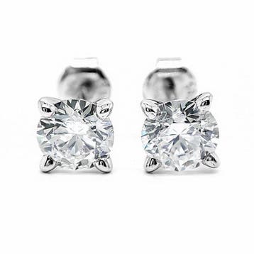Oorbellen - 14 karaat Witgoud, F/SI - 1.56ct. tw. Diamant, Nieuw