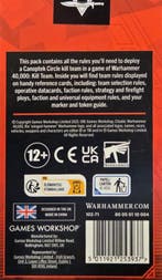 Kill Team Canoptek Circle datacards (Warhammer 40.000 nieuw), Ophalen of Verzenden, Nieuw