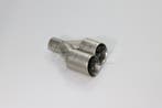 Frosted Silver Dual Left Exhaust Tips 89mm, Auto-onderdelen, Uitlaatsystemen, Ophalen of Verzenden, Nieuw
