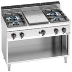 GGM Gastro | Gas platenfornuis - 28 kW - 4 branders |, Verzenden
