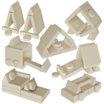Speelbank Lilly, 8-delig, met slaapfunctie - 160 cm, beige, Verzenden, Nieuw