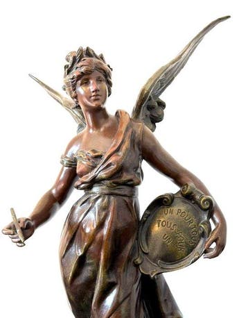 Louis Moreau (1855-1919) - Grootste formaat van dit model -, Antiek en Kunst