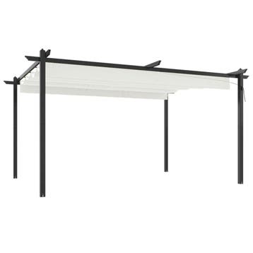 Tuinpaviljoen 4x3m creme - Retourkans - 49% korting, Ophalen of Verzenden, Zo goed als nieuw, Tuinpaviljoen