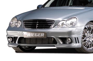 Rieger voorbumper | C-Klasse (W203): 05.00- - Sedan, T-model, Auto-onderdelen, Verzenden, Nieuw, Mercedes-Benz
