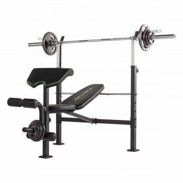 Tunturi WB60 – Incline &amp; Flat Bench voor Krachttraining, Sport en Fitness, Ophalen, Kunststof, Nieuw, Krachtstation