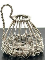 No reserve-Handgemaakte 19e eeuwse Hollands zilveren