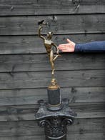 Beeld, 71cm Bronze Mercury - 71 cm - Brons, Marmer