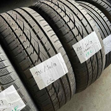 2 x Continental Cross Contact 235-50-18 Zomerbanden 6,5mm, 18 inch, Gebruikt, Ophalen of Verzenden, 235 mm