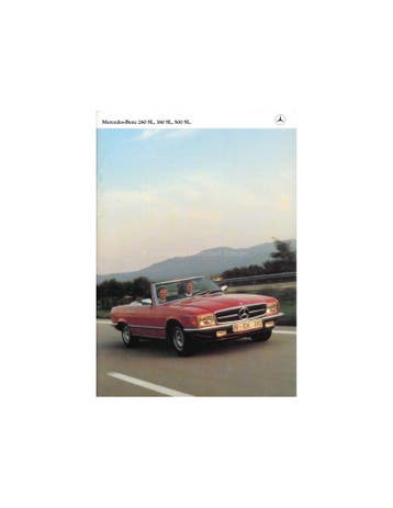 1980 MERCEDES BENZ SL BROCHURE NEDERLANDS, Nieuw, Author