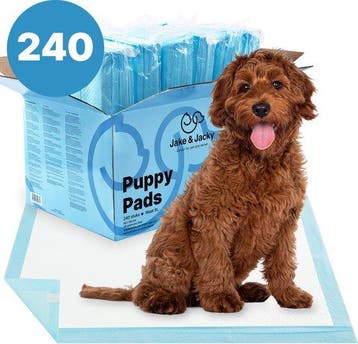 2dekans | Jake and Jacky 240 Puppy Training Pads 60 x 90 cm, Ophalen of Verzenden, Zo goed als nieuw