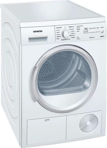 Siemens WT46E304 - Condensdroger - 7 kg - softDry -, Ophalen of Verzenden, Zo goed als nieuw, Voorlader, 85 tot 90 cm