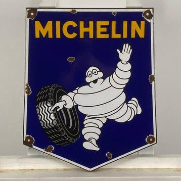 Michelin - Reclamebord - 45x38x1cm - Gemaakt van dik
