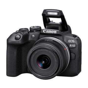 EOS R10 + RF-S 18-45mm f/4.5-6.3 IS STM, Audio, Tv en Foto, Bandrecorders, Verzenden
