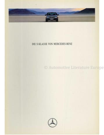 1991 MERCEDES BENZ S KLASSE BROCHURE DUITS, Boeken, Nieuw, Author