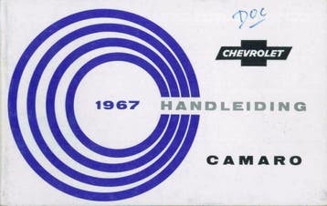 1967 Chevrolet Camaro Origineel Instructieboekje Nederlands, Verzenden