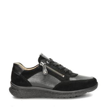 Hartjes Rap Shoe lage sneakers voor dames in het Zwart, Verzenden, Zwart, Nieuw, Sneakers of Gympen
