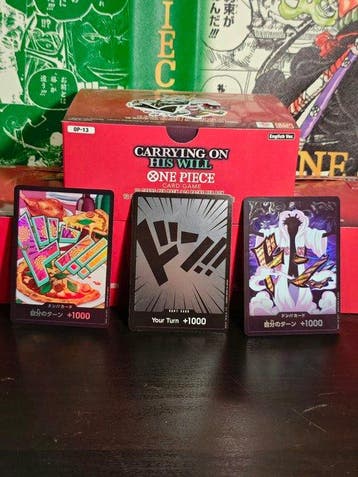 Bandai - 3 Card - One Piece Foil, Nieuw