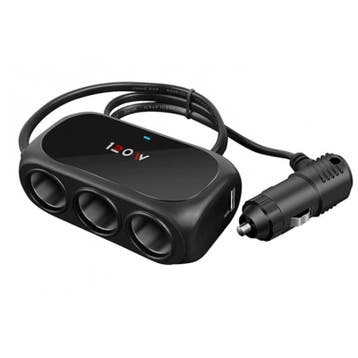 12v Adapter - USB Autolader - Splitter Auto - Zwart, Verzenden, Nieuw