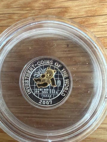Malawi. 5 Kwacha 2007 Panda Investment Coin - 1/25 oz