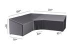 Platinum Aerocover loungesethoes 300x300x90x65 cm - L-vorm, Tuin en Terras, Verzenden, Nieuw, Overige materialen