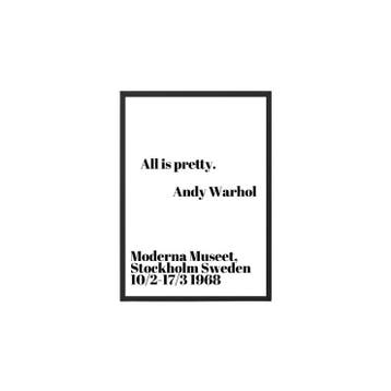 Poster - King & Mcgaw Alles Is Mooi - Andy Warhol 70 X 100, Ophalen of Verzenden, Zo goed als nieuw