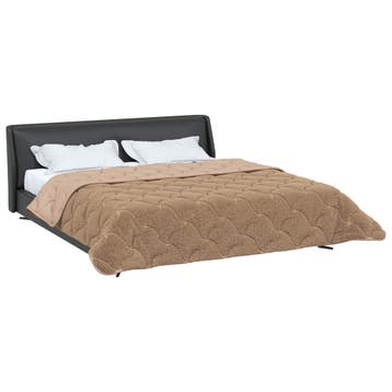 vidaXL Vol jaar dekbed Taupe 220 x 240 cm Microfiber en, Huis en Inrichting, Slaapkamer | Beddengoed, Verzenden, Nieuw
