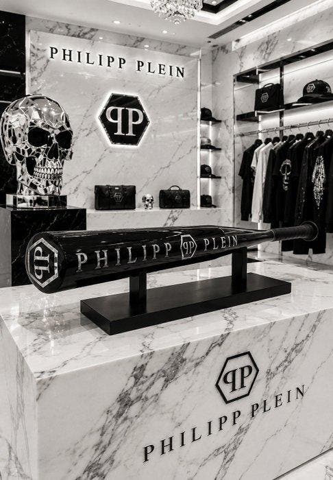 GF Exclusives - Philipp Plein Baseball Bat Artwork By: GF, Antiek en Kunst, Kunst | Designobjecten