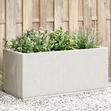 vidaXL Plantenbak 80x36x35 cm polypropeen wit, Verzenden, Nieuw, Minder dan 60 cm, 30 tot 60 cm