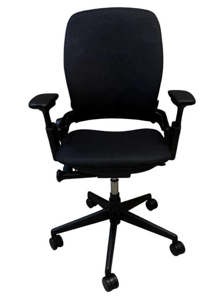 Refurbished Steelcase Leap V2 Office Chair - Black Colour, Huis en Inrichting, Bureaustoelen, Bureaustoel, Zwart, Zo goed als nieuw