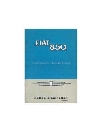1965 FIAT 850 INSTRUCTIEBOEKJE FRANS
