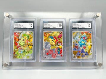 Pokémon - 3 Graded card - First Partners - Gen 2 - CGC 10, Hobby en Vrije tijd, Nieuw