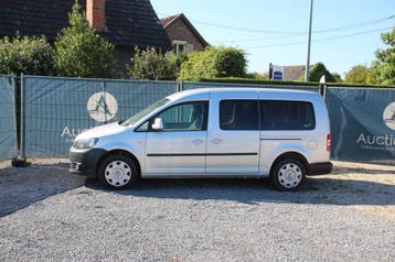 Veiling: Bestelwagen Volkswagen Caddy Maxi Kombi Diesel 102p, Gebruikt, Volkswagen, Zilver of Grijs, BTW verrekenbaar