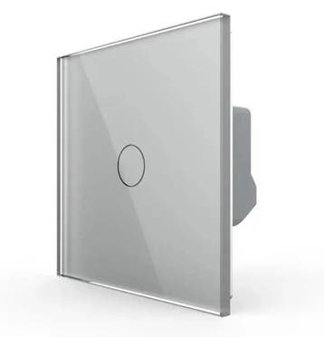 Livolo Touchscreen Schakelaar | Grijs | 1-voudig | Aan/Uit, Ophalen of Verzenden, Nieuw, Schakelaar