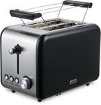 MOA Broodrooster Retro - Toaster - Met Warmhouder - Zwart -, Witgoed en Apparatuur, Broodroosters, Verzenden, Nieuw