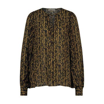 Freebird • zwart gele blouse Kiki • S, Kleding | Dames, Verzenden, Zwart, Nieuw, Freebird