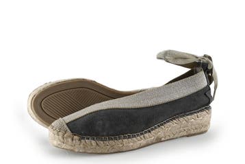 Shabbies Amsterdam Espadrilles in maat 38 Grijs, Shabbies Amsterdam, Verzenden, Zo goed als nieuw, Grijs