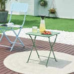 Tuintafel Vegårshei opvouwbaar 45x40x40 cm groen [en.casa], Tuin en Terras, Tuintafels, Verzenden, Nieuw