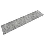 vidaXL Keukenmat wasbaar betonprint 60x300 cm fluweel, Verzenden, Nieuw