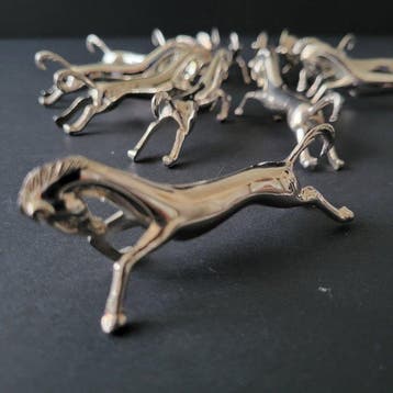 Messensteun (12) - chevaux - Verzilverd