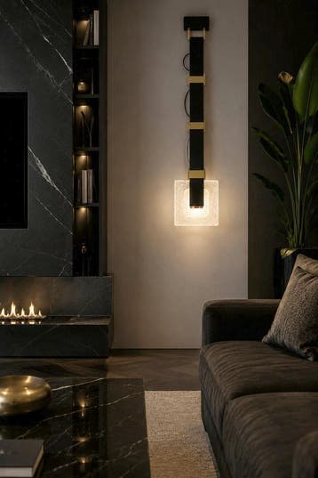 Hanglamp Modern Zwart Met Kristal en Leer - Scaldare Isola, Huis en Inrichting, Lampen | Hanglampen, Ophalen of Verzenden, Nieuw