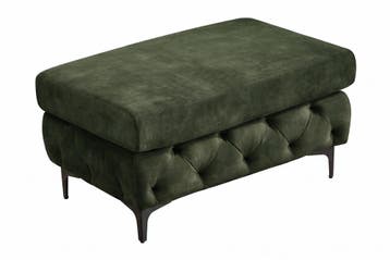 Kruk MODERN BAROCK 95cm fluweel donkergroen - 48518, Ophalen of Verzenden, Nieuw