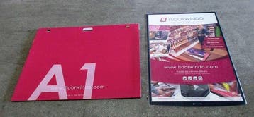 Vloerdisplay Floorwindo, A1 formaat, B90 x H63 cm