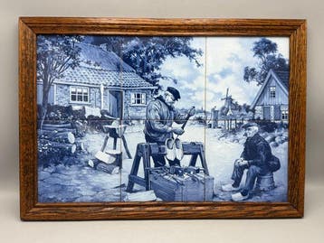 Tegel - tegeltableau J.C.v. Hunnink (1925) - 1950-1960