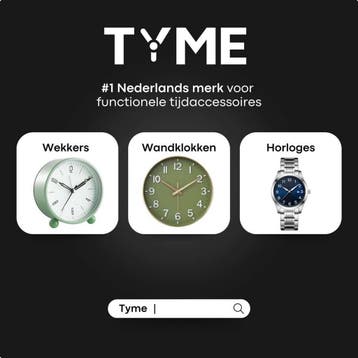 Tyme Zurich Heren Horloge - 40mm Blauw/Zilver - Goed, Ophalen of Verzenden, Gebruikt