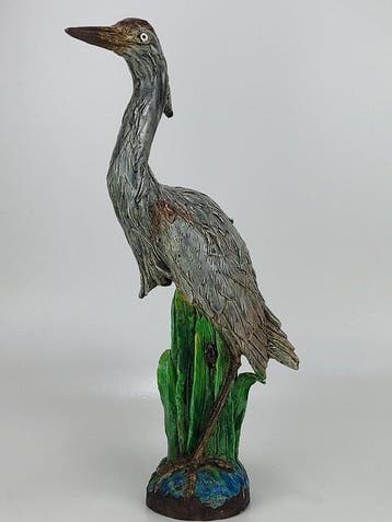 Antique Large bird sculpture - Aardewerk - China, Antiek en Kunst