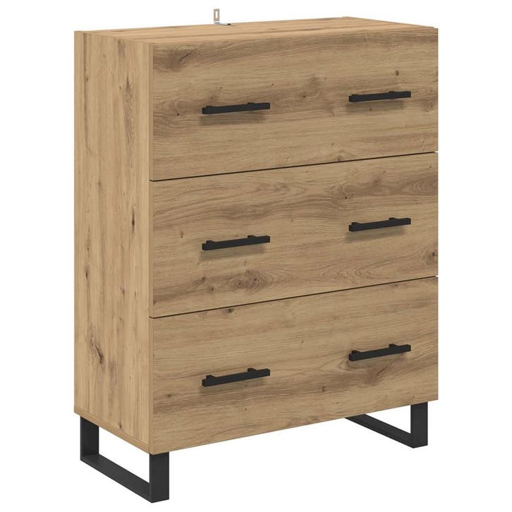 Sidetable Artisan Eiken | Laatste Stuk!, Huis en Inrichting, Kasten | Dressoirs, 50 tot 100 cm, 25 tot 50 cm, Met plank(en), Gebruikt