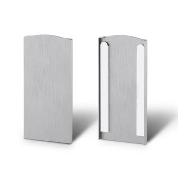 Eindkap glazen balustrade vloermontage 1.0kN-Zwart gelijkend, Doe-het-zelf en Verbouw, Glas en Ramen, Ophalen of Verzenden, Nieuw
