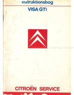 1986 CITROËN VISA GTI INSTRUCTIEBOEKJE DEENS, Auto diversen, Handleidingen en Instructieboekjes